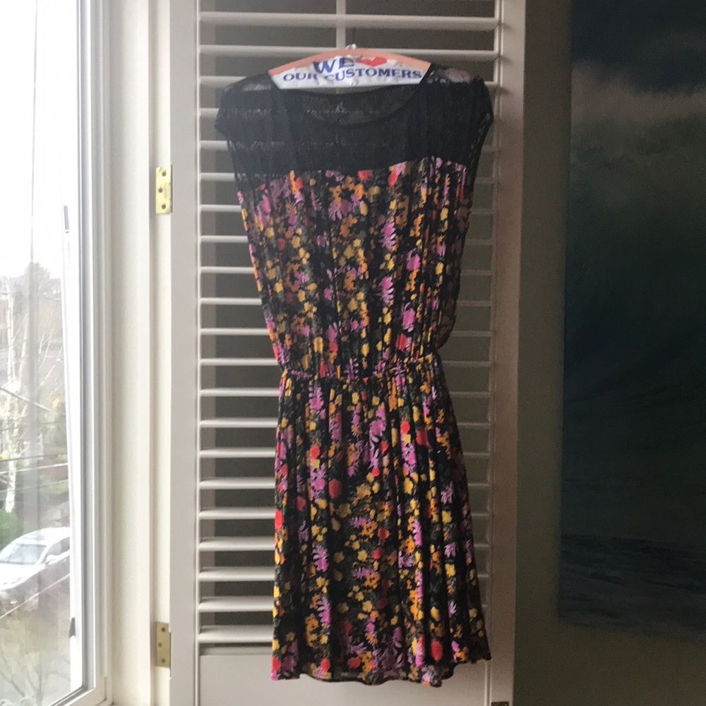 Ella Moss floral and lace dress